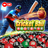 Biểu tượng sòng bạc trực tiếp Cricket Ball Roulette bwenas